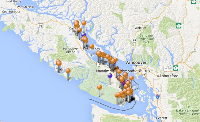 map of the day, celiac scene and gluten free restaurants